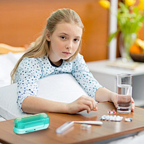 Pill Cutter For Small Pills Compact Pill Cutter For Accurate Dosing Small Pill Divider Green 1