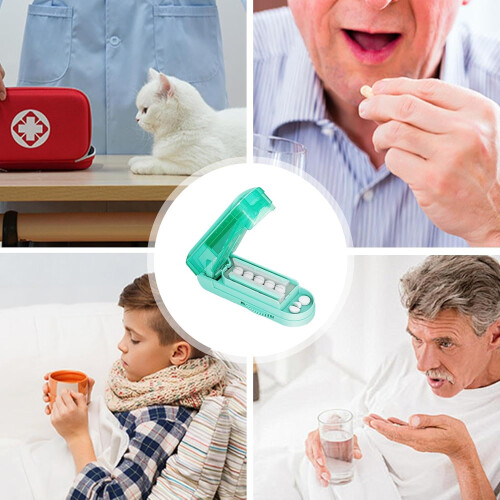 Pill Cutter For Small Pills Compact Pill Cutter For Accurate Dosing Small Pill Divider Green 2