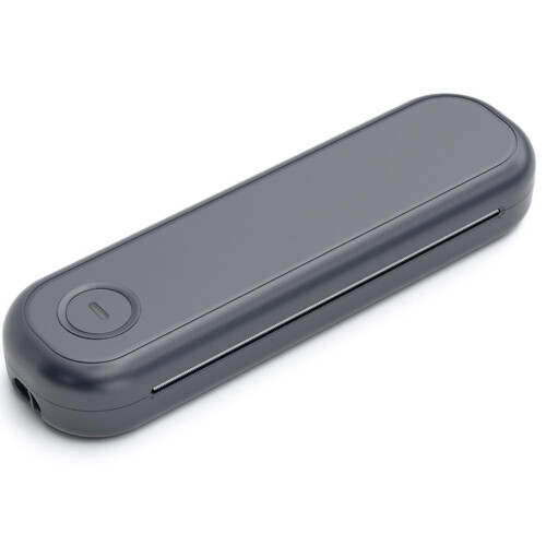 Portable A4 Thermal Printer Bluetooth Inkless Printing for Office Travel Students Grey
