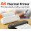 Portable A4 Thermal Printer Bluetooth Inkless Printing for Office Travel Students Grey 5