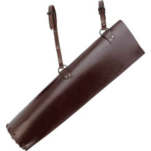 Archery Arrow Quiver: Medieval Leather Hip Waist Belt Target Quiver For Recurve Or Traditional Bow Brown