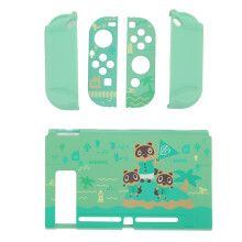 Nintendo Switch accessoireset met draagtas, dockbare cover, schermbeschermer, speelstandaard en duimgreepjes, Animal Crossing thema bundel E