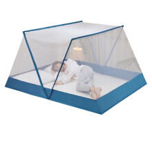 Mosquito Net Foldable And Installation Outdoor Portable Travel Bed Net Blue1 80x190x80cm