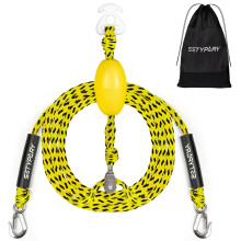 Boat Tow Harness SelfCentering For Tubing 14 Riders Tow Rope Floating Yellow Watersports