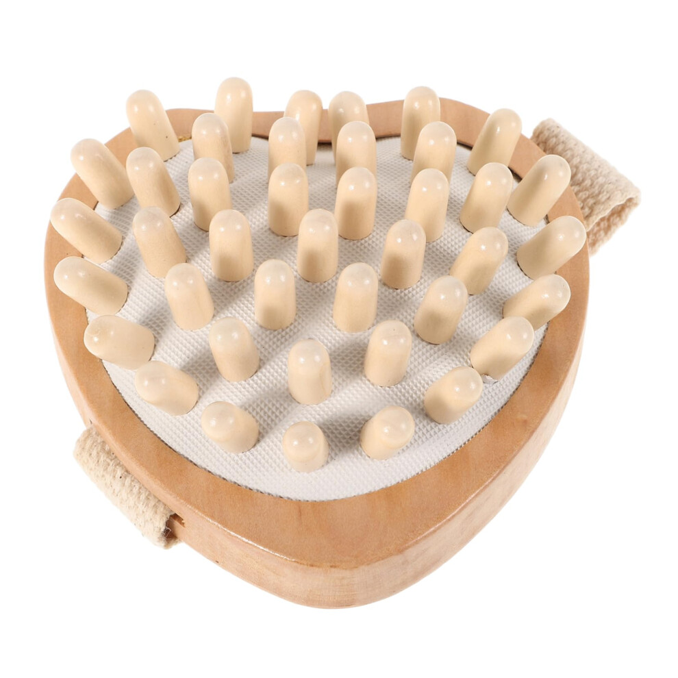 Ergonomic Wooden Massage Roller for Neck and HeartShaped Design for  Safe Wooden Structure for On the Go Effective Relief