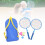 1 Paar Kinder-Badmintonschläger-Set mit 1
