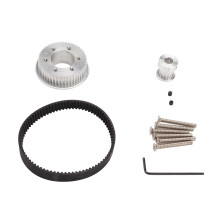 Skateboard Parts Aluminum Alloy Gear and Belt Kit for Electric DIY Boards