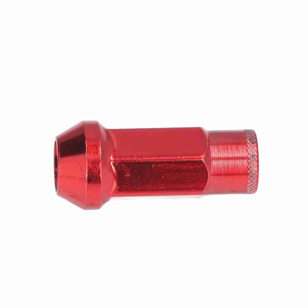 Universal Fit M12x1.25 Wheel Lug Nuts 20Pcs For Safe Driving Red 9461373724909