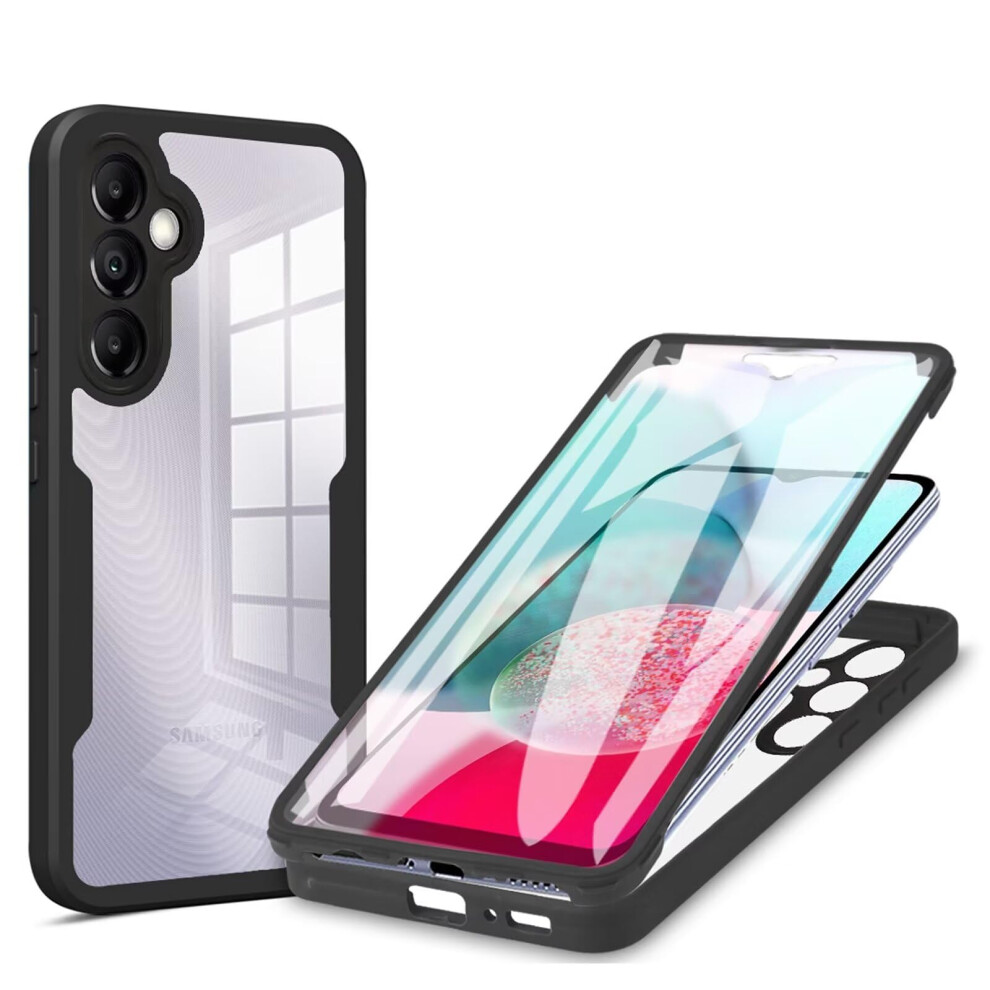 Miagon 360 Case For Samsung Galaxy S23 Fe, Full Body Protective With Screen Protector, Black 9347817073270