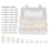 150pcs Nylon Standoff Set, Assorted Sizes, White Mounting Hardware 3