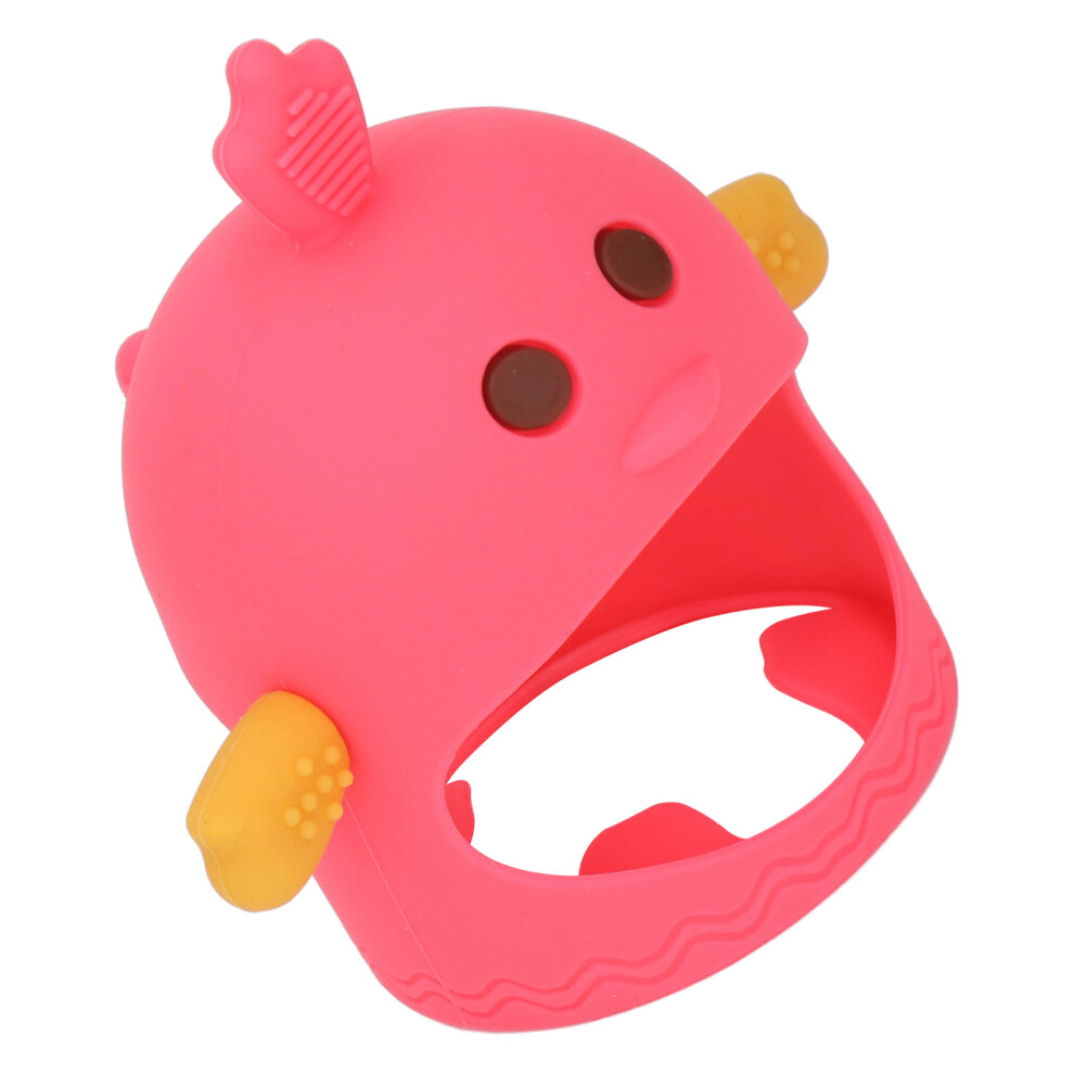 Silicone Hand Pacifier for Babies, Cute Chick Shape, Red Watermelon, Day & Night Teether
