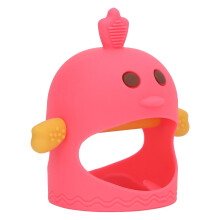 Sooth Chick Porta Baci in Silicone per Bambini Morbido Mela Rosso
