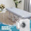 Massage Table Fitting Sheet with Face Hole, Dustproof Spa Cover 190*80cm White 4