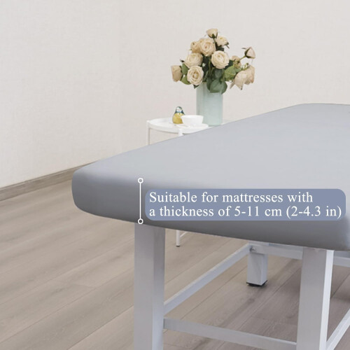 Massage Table Fitting Sheet with Face Hole, Dustproof Spa Cover 190*80cm White 1