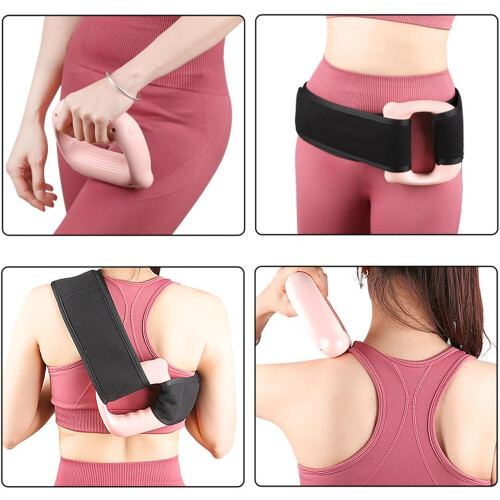 Handheld Massager, Portable Back Massager, Intensity Vibration, Rechargeable, Pink 1