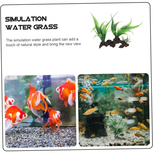 Aquarium landscaping aquatic plants artificial decor for tank setup 2