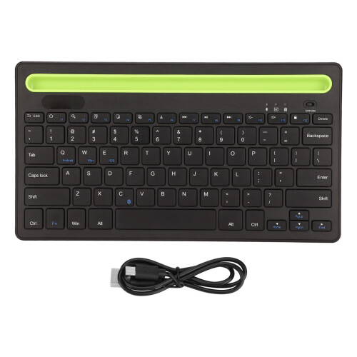 Compact Wireless Bluetooth Keyboard, Travel Keyboard with Dual Channel Design for Seamless Switching Between Two Devices, Broad Compatibility for