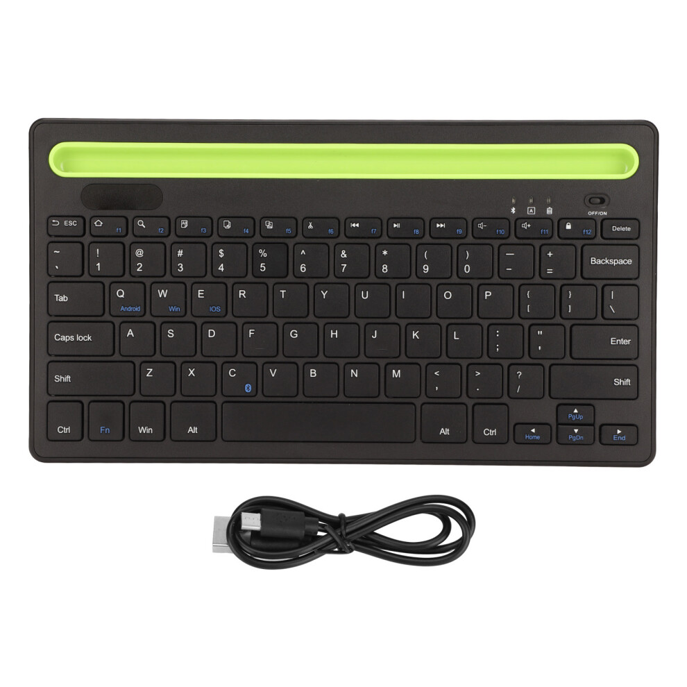Bluetooth Keyboard With Rechargeable Battery, Compact & Portable Design For Seamless Travel, Integrated Device Dock For Convenient Device Holding, 9448196524268