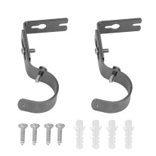 Críochnú Péinte Meirge-dhíonach, Suiteáil Éasca Sealbhóirí Slat Cuirtíní Tromshaothair Lúibín Slat Cuirtíní Inchoigeartaithe Lúibín