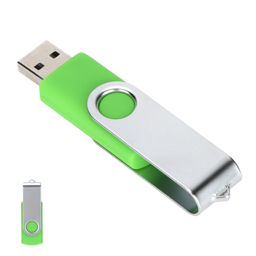Μονάδα USB Flash Plug and Play με κρίκο για μπρελόκ, USB Stick με περιστροφή ευρείας 2