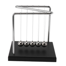 Giocattolo scientifico decorativo da scrivania, modello educativo di fisica con sfere di equilibrio, struttura a forma di Z e costruzione in acciaio