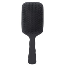 Paddelbørste til vådt eller tørt hår, antistatisk udreder med ergonomisk design og hovedbundsmassagefunktion, buede børstehår til glat hår,