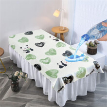 Massage Sheet with Hole, Washable Cover for Massage Bed (Small Panda, 80*190cm)