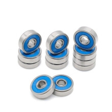 Bearing 6X13X5 Mm, 10 Pcs, Steel Ball Bearing, 6862RS Blue Rubber Sealed Miniature Bearing