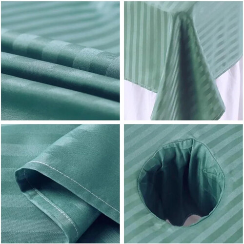 Massage table cover 2 PIECES with face hole (Gray, 120x200cm) 2
