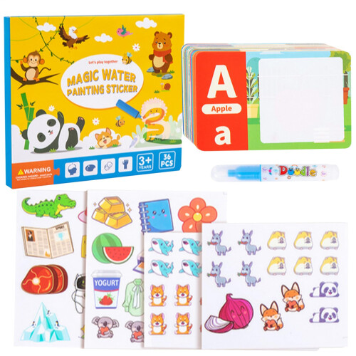 Water Reveal Sticker Book, Interactive Sensory Plane Vehicles, Teaching Tools
