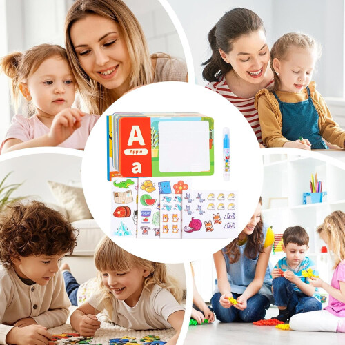 Water Reveal Sticker Book, Interactive Sensory Plane Vehicles, Teaching Tools 2