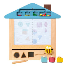 Magnetic Drawing Board for Toddlers, Magnetic Sketch Board, Wooden Writing Stamps – Spooky Doodle Box for Learning