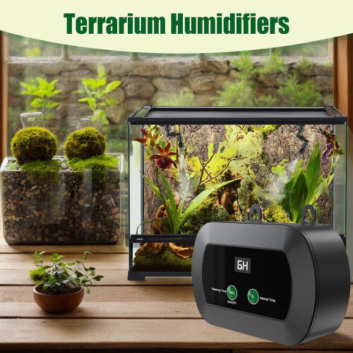 Automatic Mister Reptile 2200mAh Misting System With Timer Portable Fogger For Chameleon Snake 360 Degree Atomization 1