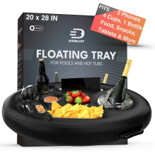 Floating Drink Holder for Pool, Hot Tub Accessories for Adults Black