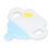 Baby-Beißring, Cartoon-Flaschenform, einteilig, 8