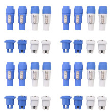 16 Define o Conector PowerCON,NAC3FCA+NAC3MPA-1AndNAC3FCB+NAC3MPB-1,Conector de Cabo Bloqueável + Conector Do Chassi, Entrada de Energia e Saída de