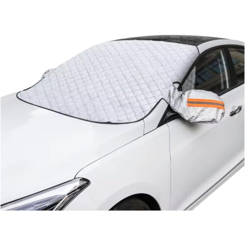 Car Windscreen Cover Magnetic, Foldable Windscreen Protector, 147cm x 110cm