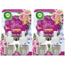 4 X Air Wick Stacey Solomon Plugin Airfreshner Refills - Cosy Cottage