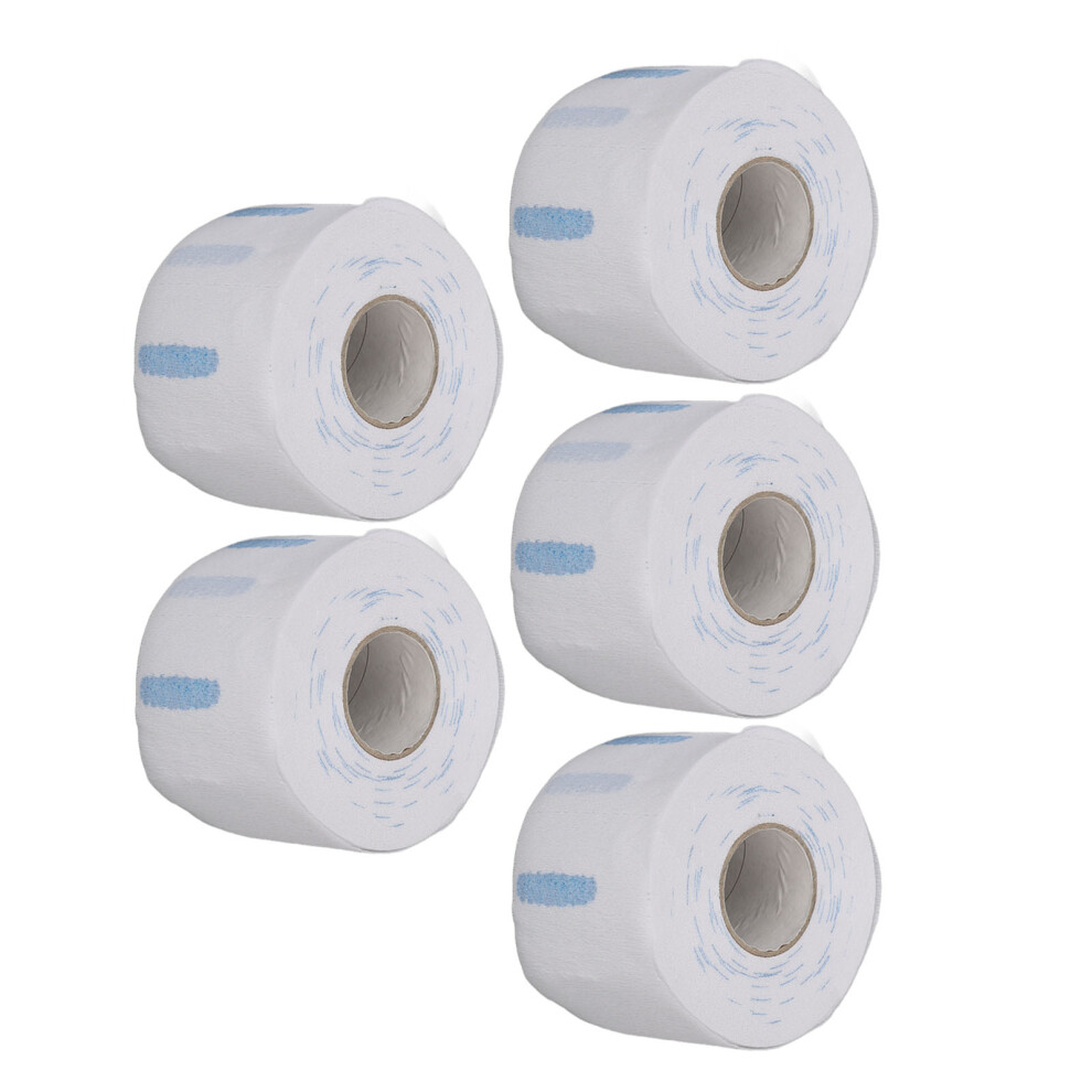 Unisex Disposable Barber Paper Rolls For Haircutting, Soft & Skin Friendly, 5 Rolls