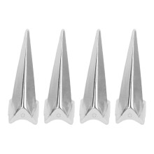 4 pièces - outil de séparation des cheveux en alliage, en forme de doigt - Argent