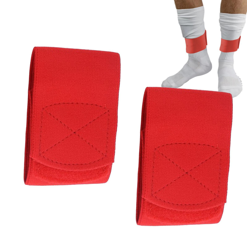 Red Ankle Brace, Supportive, Breathable Foot Stabilizer, Versatile For Hiking, Running, Yoga.