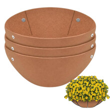 Garden Basket Liner Set Durable Replacement Liner For Outdoor Hanging Flower Holder Thick Coco Felt Pads Balcony Planter