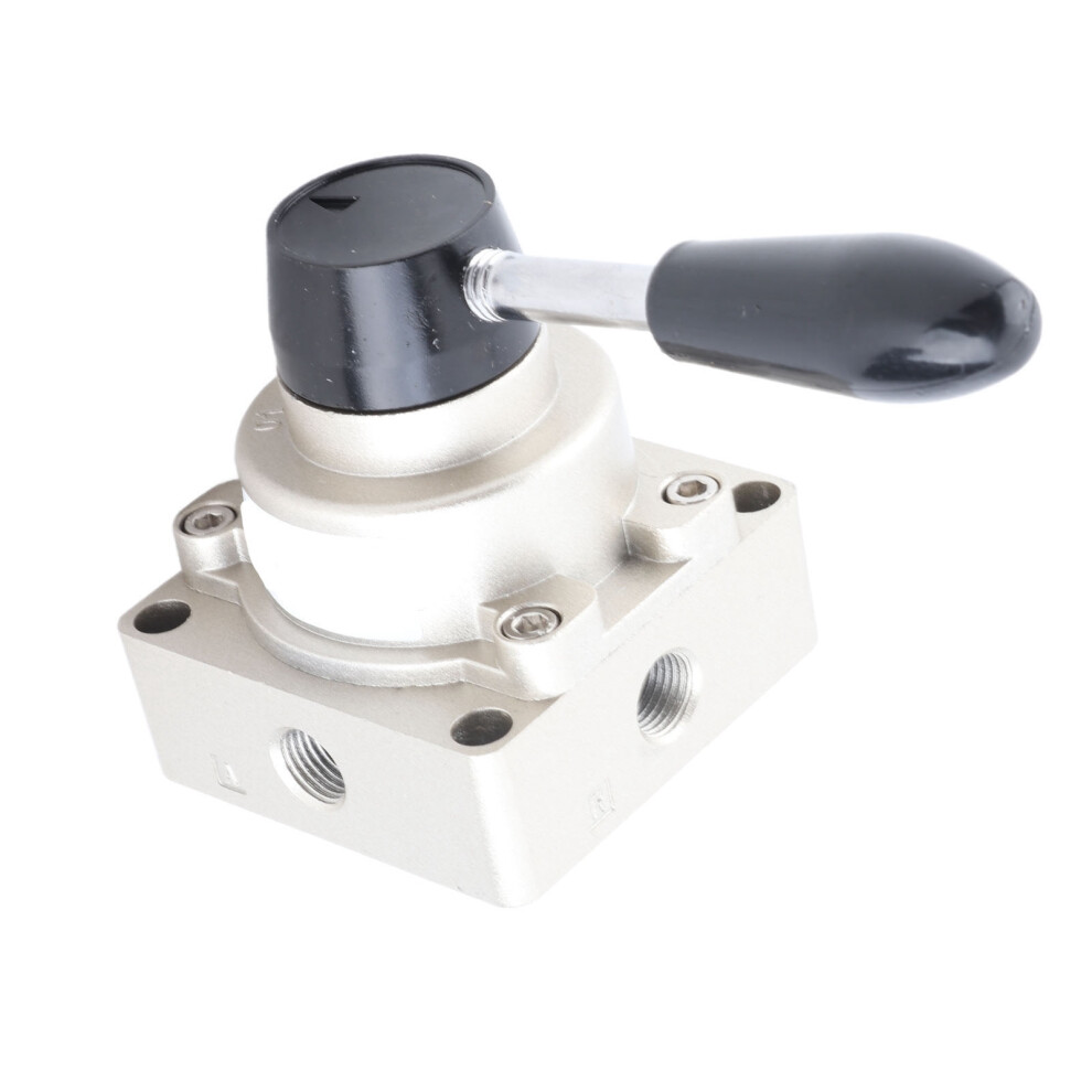 Hv-02 Air Hand Valve Rotary Lever 3-Position 4-Way Pneumatic Switch 9471373736413