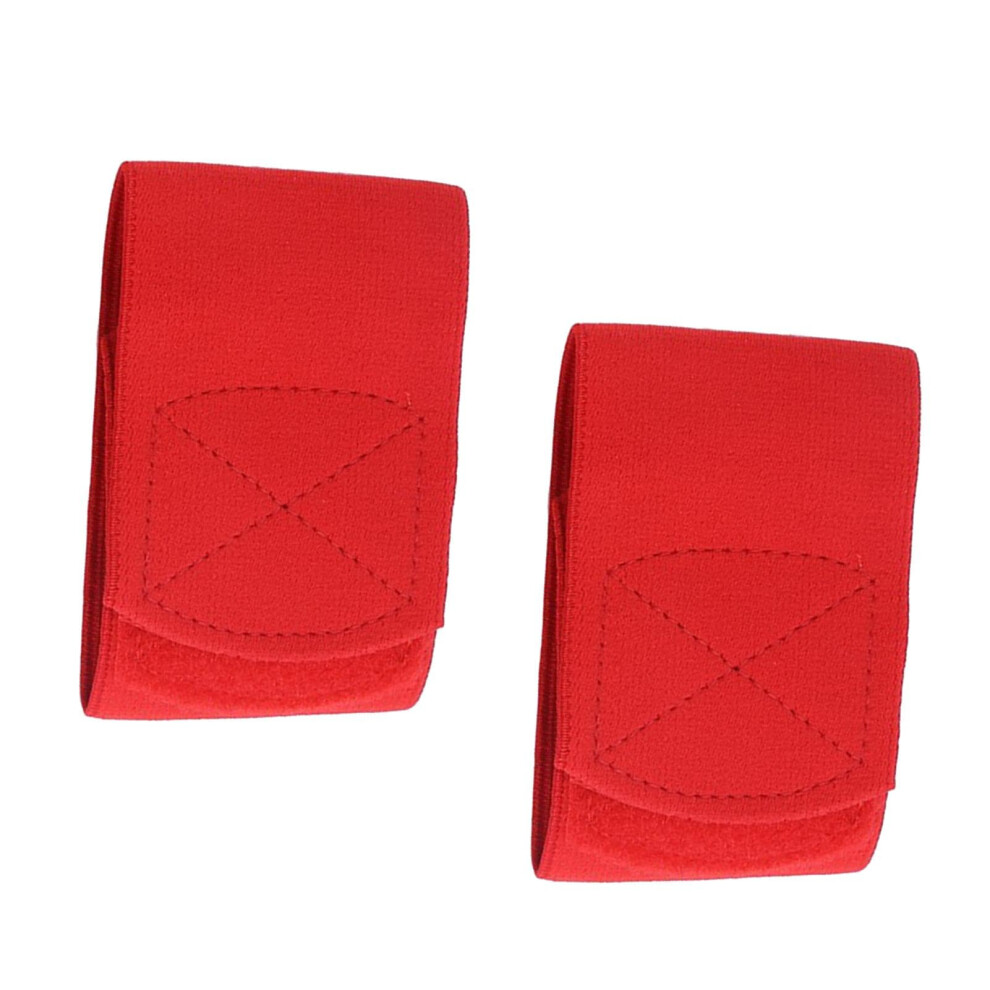 Red Ankle Brace Support Workout Sock Brace Elastic Ankle Brace Breathable Foot Stabilizer Ankle Compression Cuff Versatile For Hiking