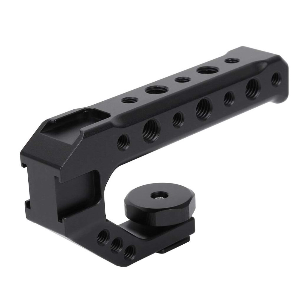 Camera Handle Uurig R005 Universal Hand Grip With Cold Shoe Mount 1/4Inch 3/8Inch Holes 9382693745453