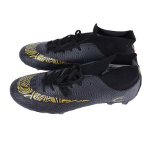 Hohe Fußballstiefel für Männer und Frauen, Schwarz, Größe 44