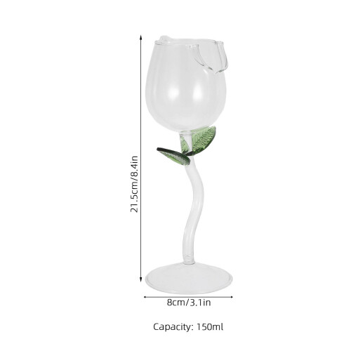 1Un Taça De Vinho Com Flor Claro Para E Eventos 1