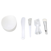 Complete Silicone Facial Mask Tool Set: Bowl Brush Spatula &amp; Measuring Cup UK