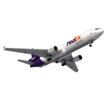 1/100 MD11 Airplane 3D Paper Model Aeroplane Model DIY Kit (Unassembled Kit, for Adults, Not Foldable)