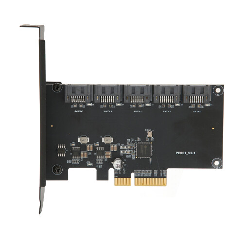 SATA Controller Expansion Card, PCIe 4.0 Interface With 6Gbps Speed And RAID Capability, Compatible With Windows 7 Universal Installation Solution 1